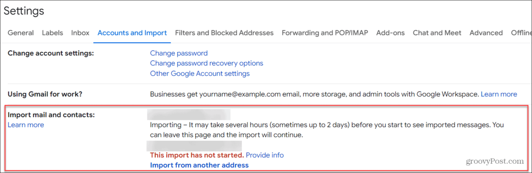 Kako uvoziti Outlookovo e-pošto v Gmail