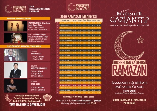 Kaj se dogaja v letu 2019 v občini Gaziantep Ramadan?