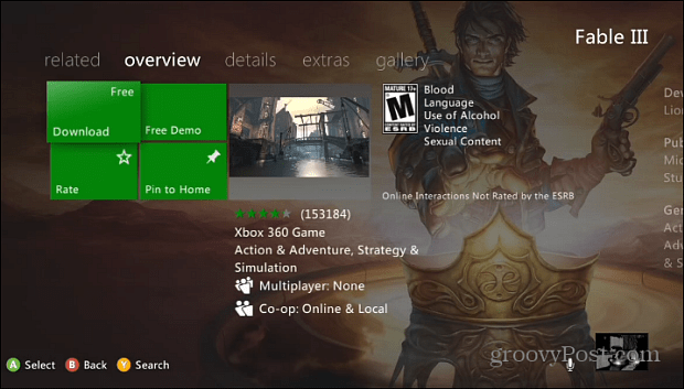 Xbox Live Gold član? Tukaj je opis, kako pridobiti brezplačno kopijo Fable III