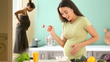 Živila, zaradi katerih se otrok v nosečnosti zredi! Zakaj nerojeni otrok ne pridobi teže?