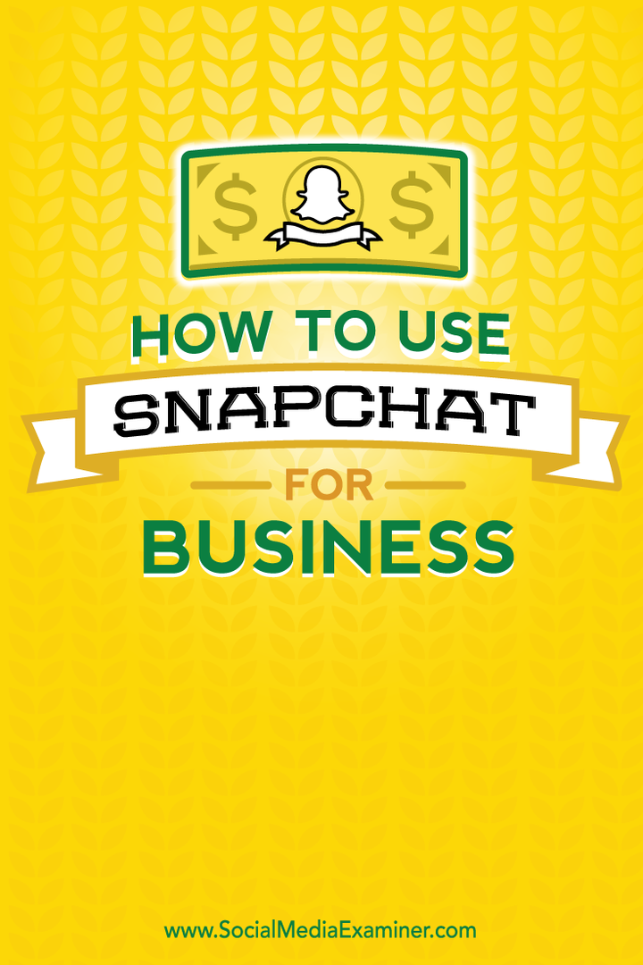 Kako uporabljati Snapchat za podjetja: Izpraševalec socialnih medijev