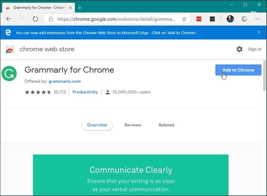 5. Namestite Chrome Chrome s podaljškom