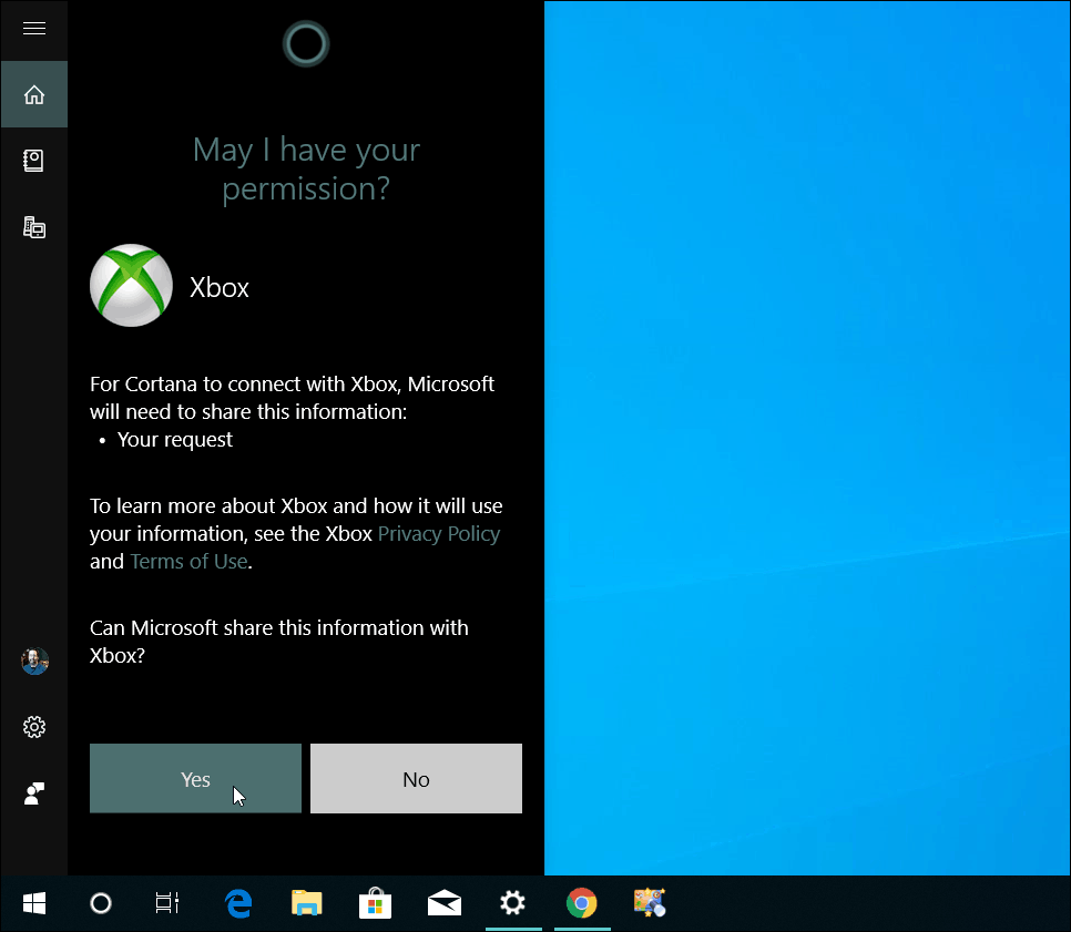 Povežite Xbox One Cortana PC