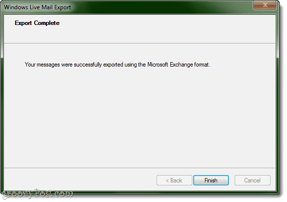 Izvoz v Outlook iz programa Windows Live Mail popoln!