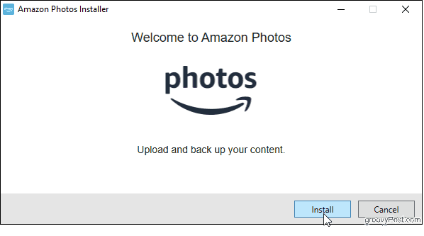 Namestite namizno aplikacijo Amazon Photos