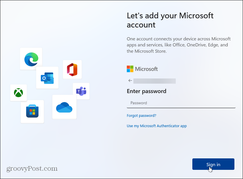 geslo za račun Windows