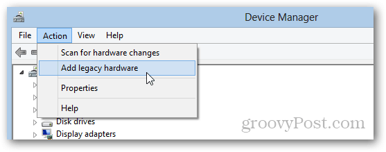 korak za korakom namestitev microsoft windows loopback adapter za Windows 8