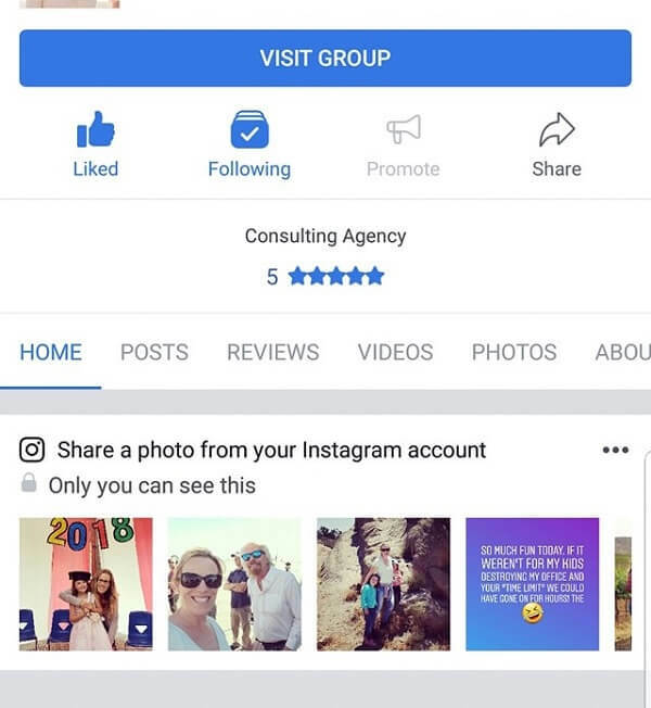 Facebook-ova mobilna aplikacija zdaj predlaga fotografije iz Instagrama za skupno rabo na strani.