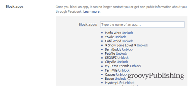 facebook igre zahtevajo blokiranje aplikacij