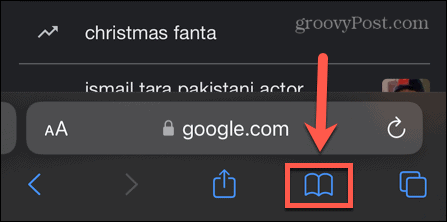 safari ikona zaznamkov iphone