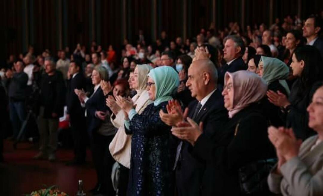 Emine Erdoğan si je ogledala opero "Turandot" v našem Kongresnem in kulturnem centru Beştepe!