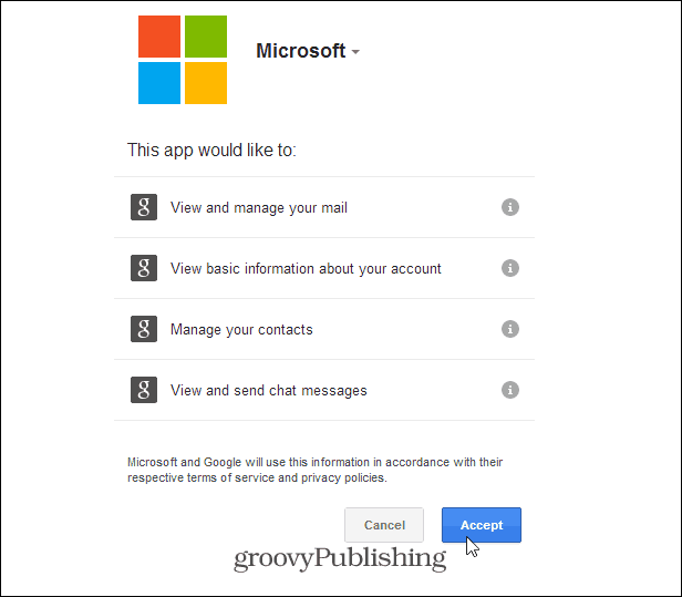 Dovoli Microsoftovo dovoljenje