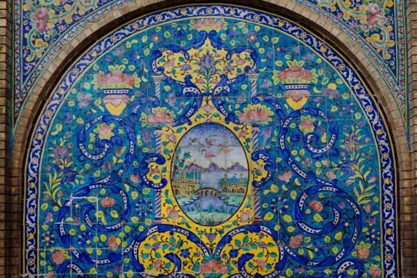 Podrobnosti iz palače Golestan