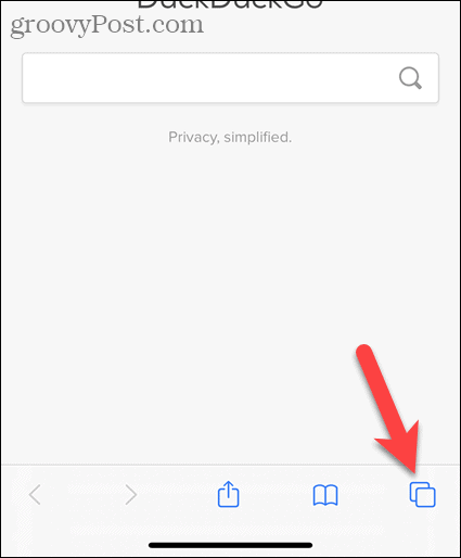 Dotaknite se zavihka v Safariju v iOS-u