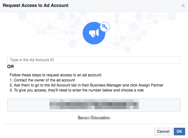 facebook zahteva dostop do oglasnega računa