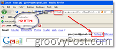 Kako omogočiti SSL za vse strani GMAIL:: groovyPost.com