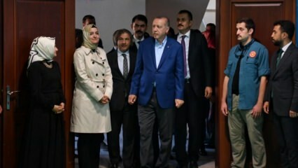 Predsednik Erdoğan obiskal otroško hišo Kasımpaşa!