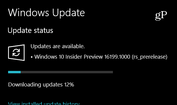 Microsoft odloži Windows 10 Insider Preview Build 16199, vključuje nove funkcije