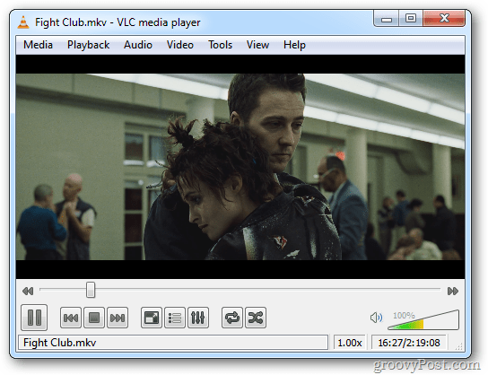Blu-ray pretvorjen film v VLC