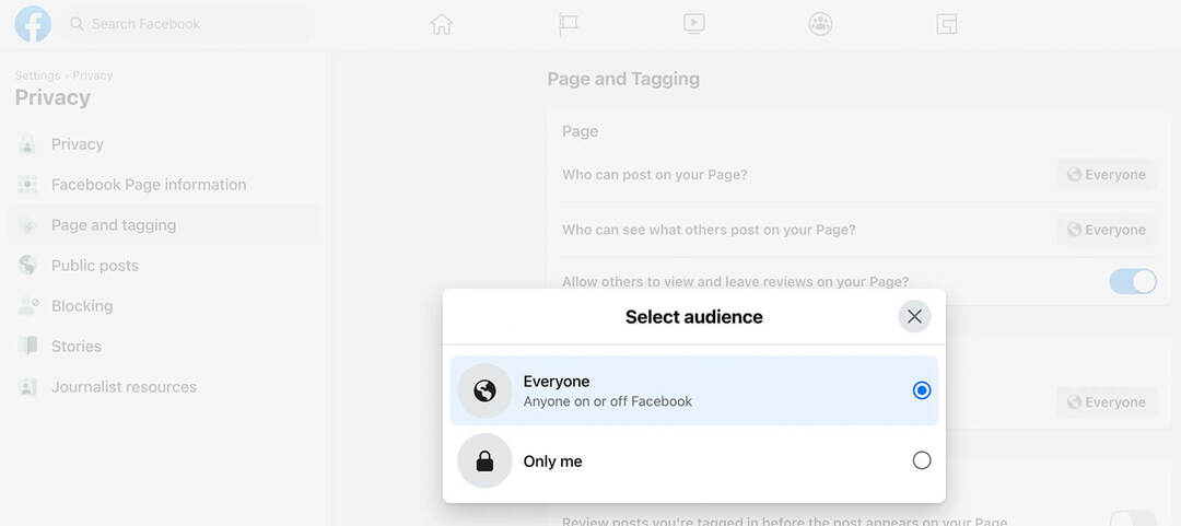 how-to-moderate-facebook-page-conversations-post-review-moderation-with-new-pages-experience-select-audience-step-4