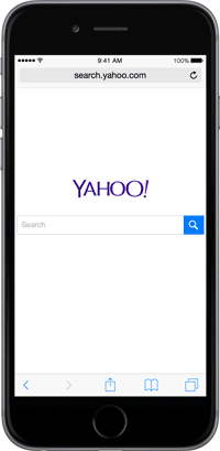 Yahoo Mobile Search Preoblikovan, posojila od Googla in Binga