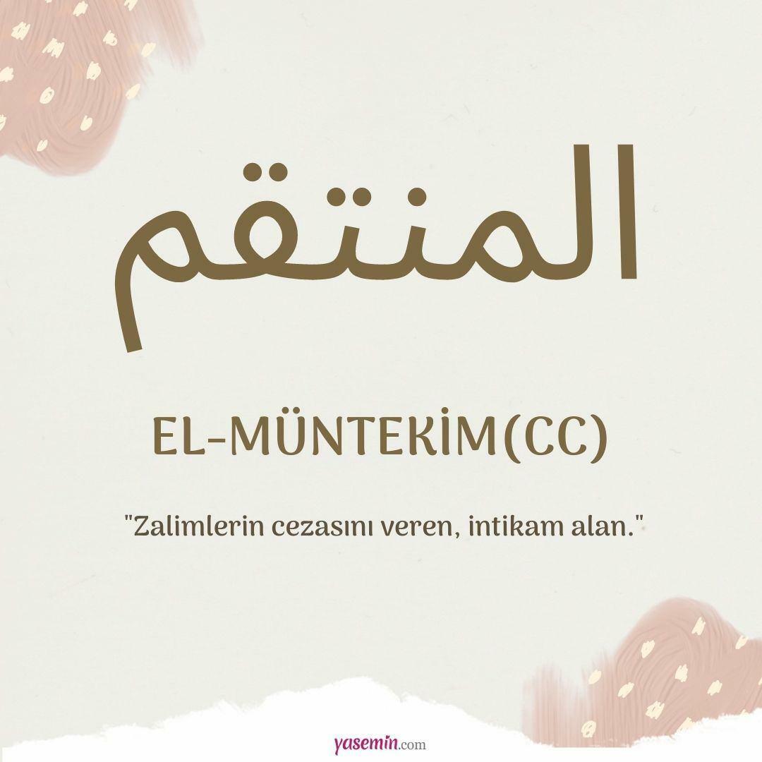 Kaj pomeni al-Muntekim (c.c)?