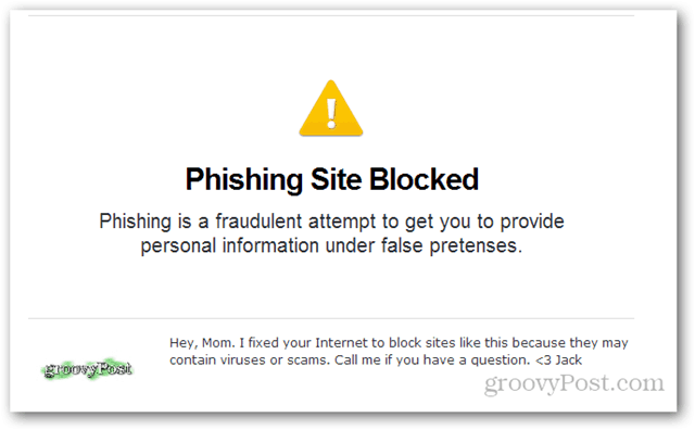 spletna mesta opendns phishing blokirana