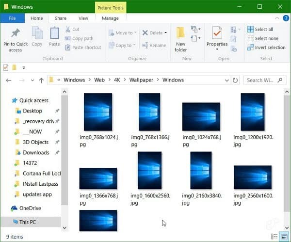 Tukaj je navodila za iskanje ozadij za Windows 10