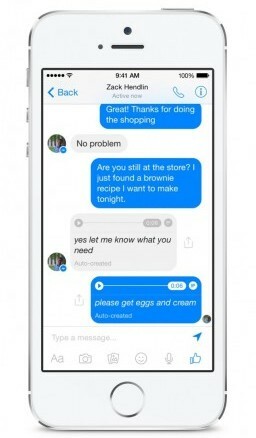 Facebook Messenger preizkuša funkcijo pretvorbe glasu v besedilo.