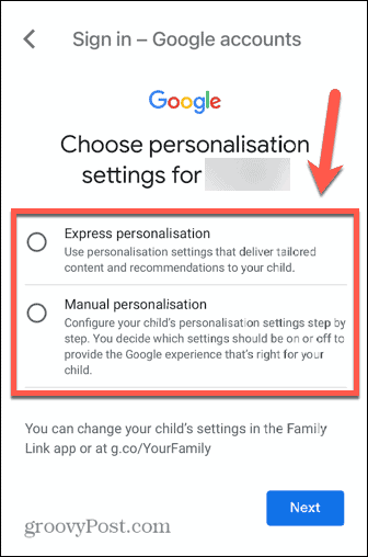 personalizacija otroškega računa gmail