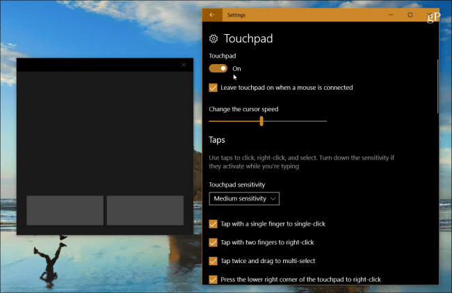 Kako vklopiti novo virtualno sledilno ploščico za Windows 10