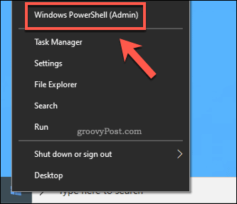 Windows zaženite PowerShell