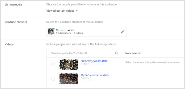 Možnosti označevanja v programu Google AdWords, ki temeljijo na ogledu videoposnetka