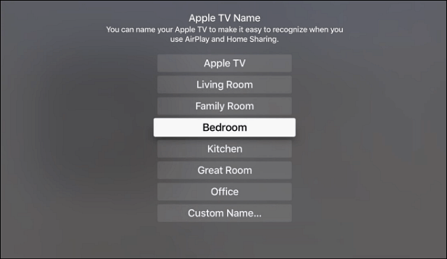 Preimenujte Apple TV