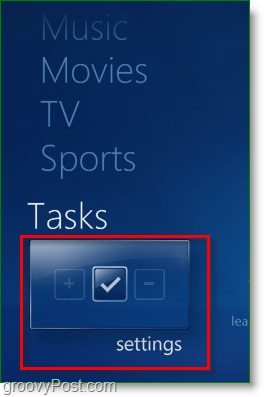 Windows 7 Media Center - kliknite naloge> <noscript> <img style =