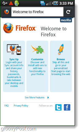 Firefox na androidu