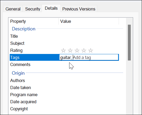 Dodajte oznake datotekam v sistemu Windows 11