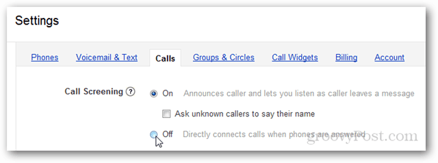 Kako onemogočiti pregledovanje Google Voice klicev