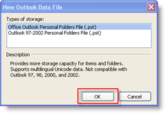 Ustvari novo Outlookovo podatkovno datoteko:: groovyPost.com