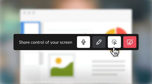 Slack je razširil svoje možnosti skupne rabe zaslona, ​​tako da je zdaj vključil interaktivno skupno rabo zaslona.