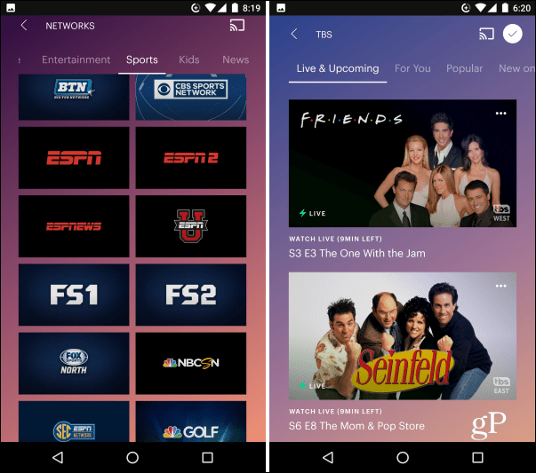 Hulu Live TV Android