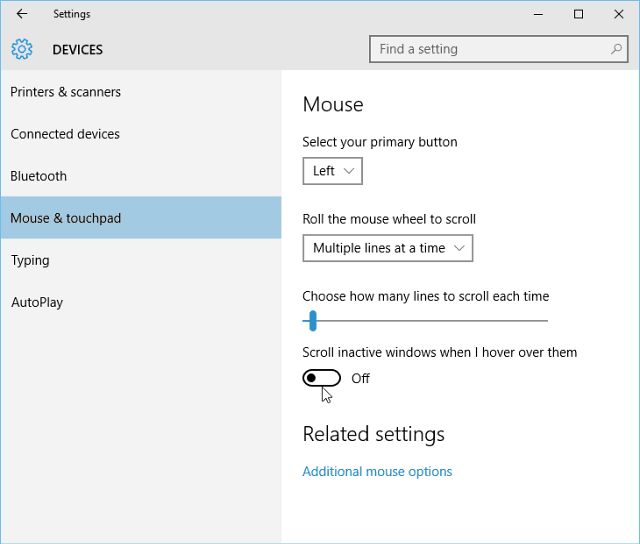Namig za Windows 10: Vklop ali izklop pomika po ozadju