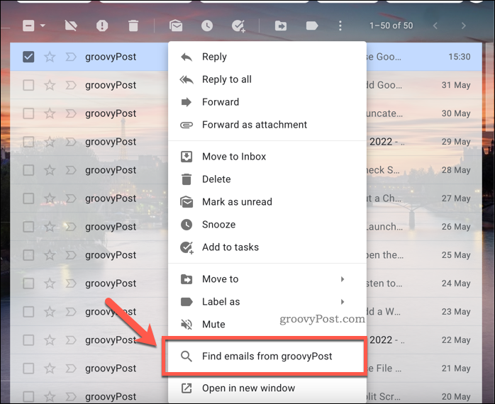 Možnosti iskanja e-pošte v Gmailu