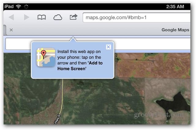 Google Maps v Safariju iOS 6