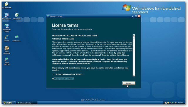Kako nadgraditi namestitev XP na Windows 8