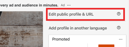 Uredite svoj LinkedIn URL, 1. korak.