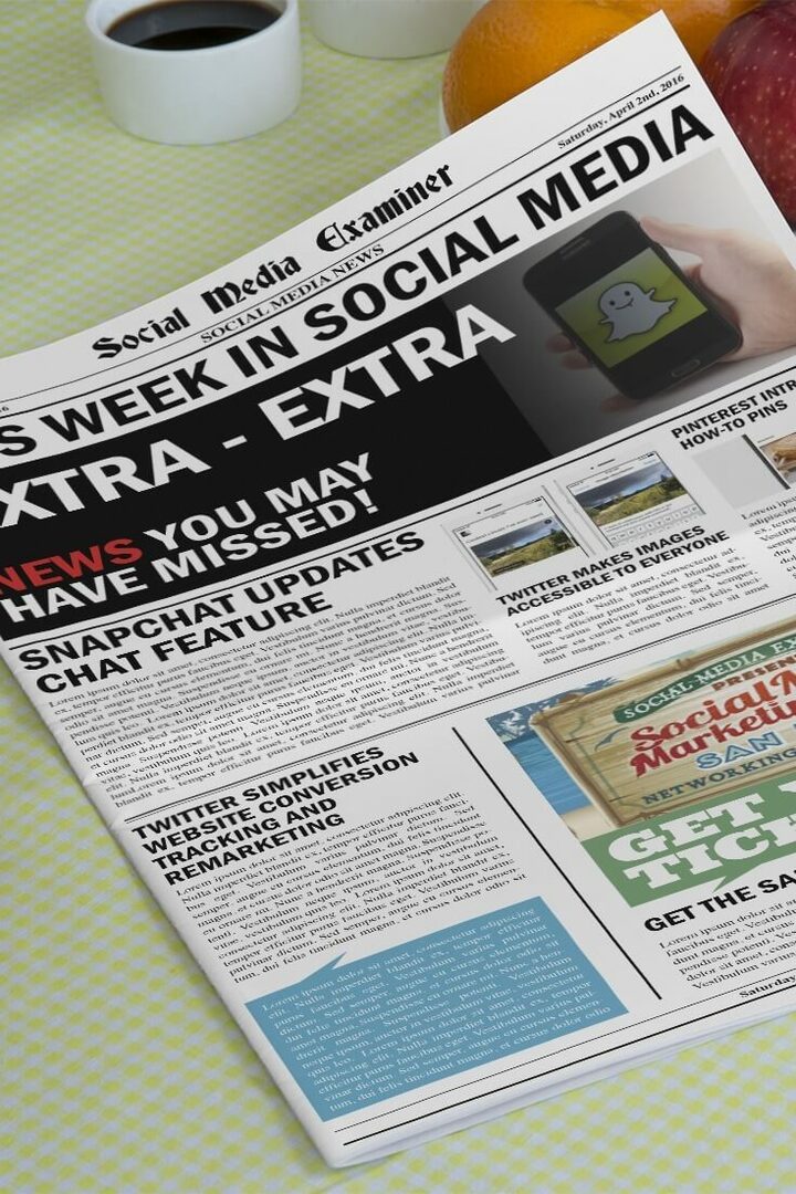 tedenske novice izpraševalca socialnih medijev 2. april 2016