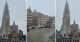 Po potresu je iz katedrale v Belgiji zadonela himna! Podpora z vsega sveta...
