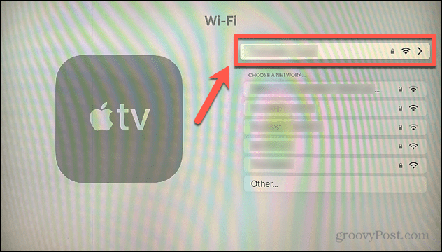 wifi povezava apple tv