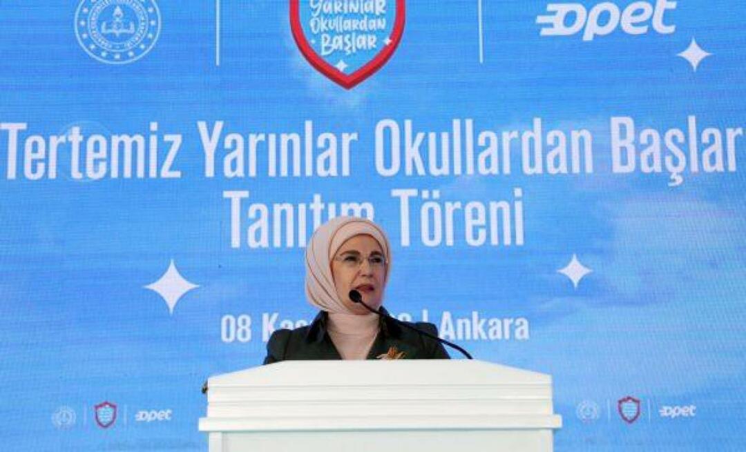 Emine Erdoğan je sodelovala v promocijskem programu 